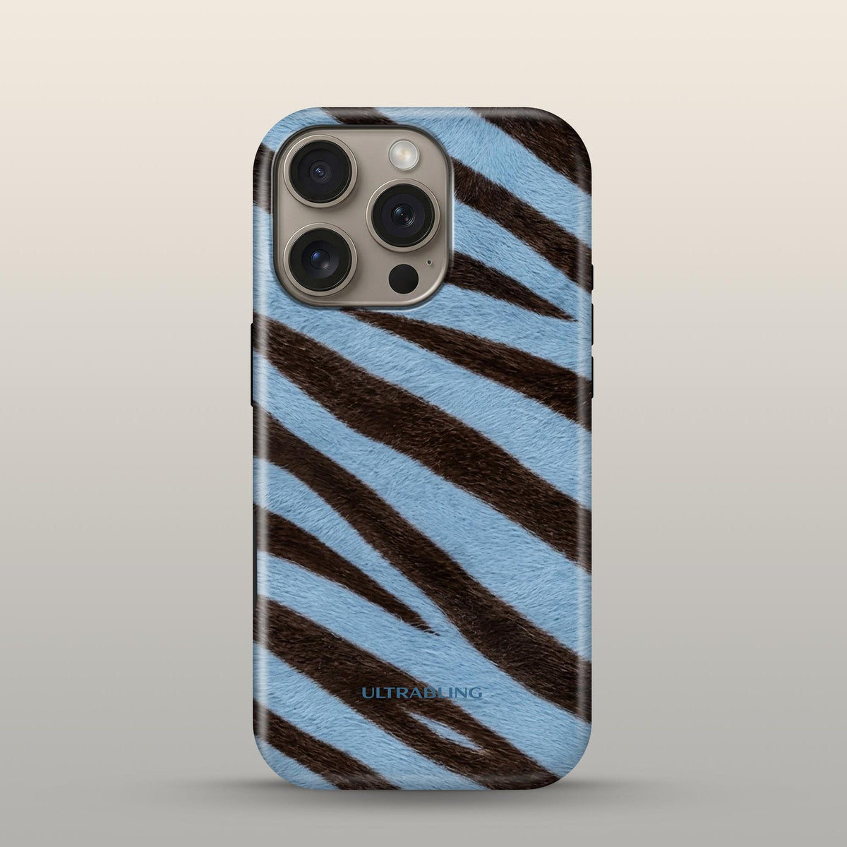 Denim Zebra Ultrabling eclipse case front view