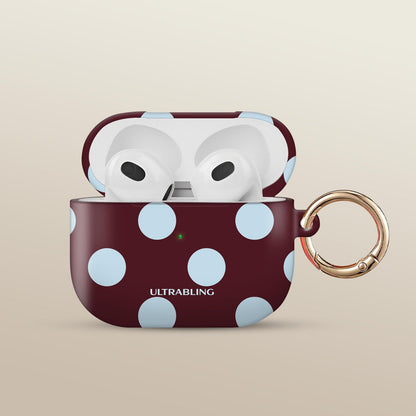 Claret Dot Ultrabling AirPods case front view