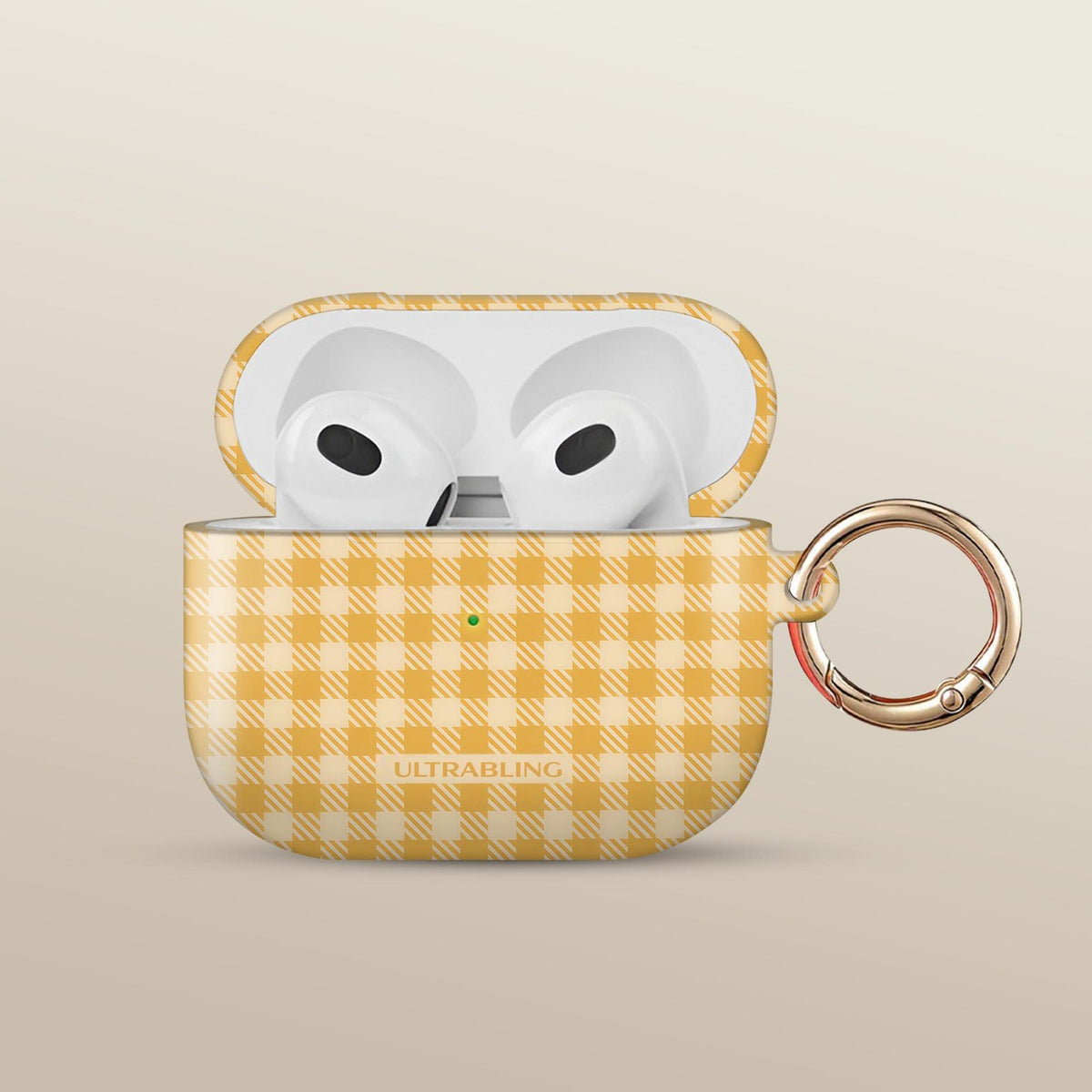 Honey Check Ultrabling AirPods case front view
