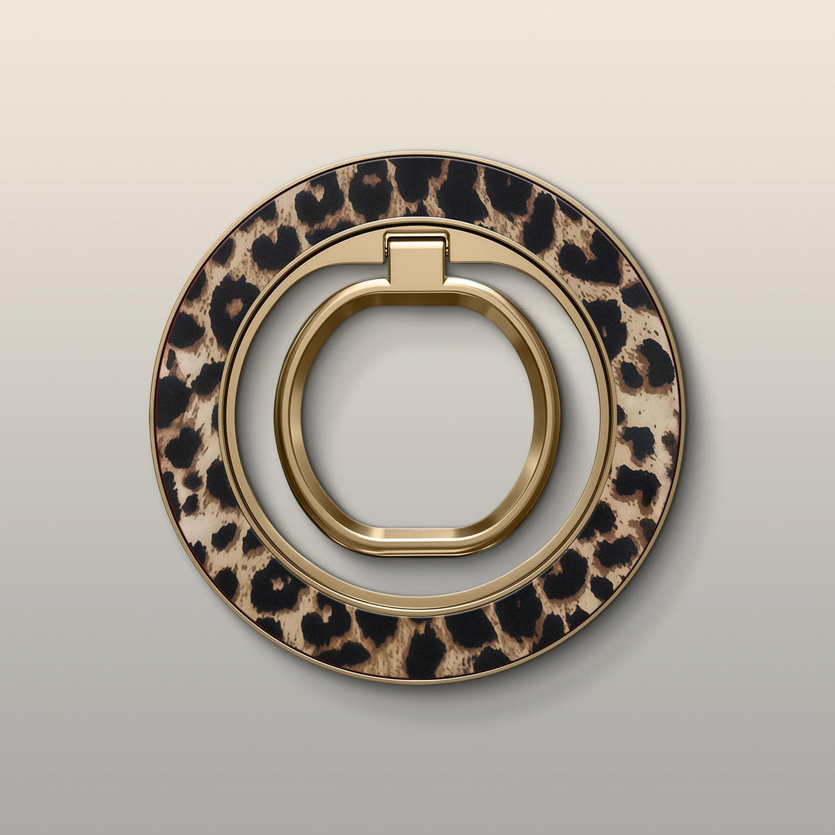 Golden Leopard Ultrabling MagSafe Ring - Front View