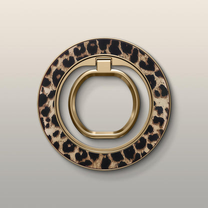 Golden Leopard Ultrabling MagSafe Ring - Front View