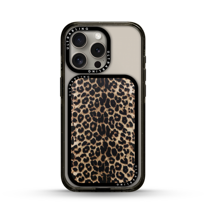 Golden Leopard MagSafe Wallet - Flat Lay