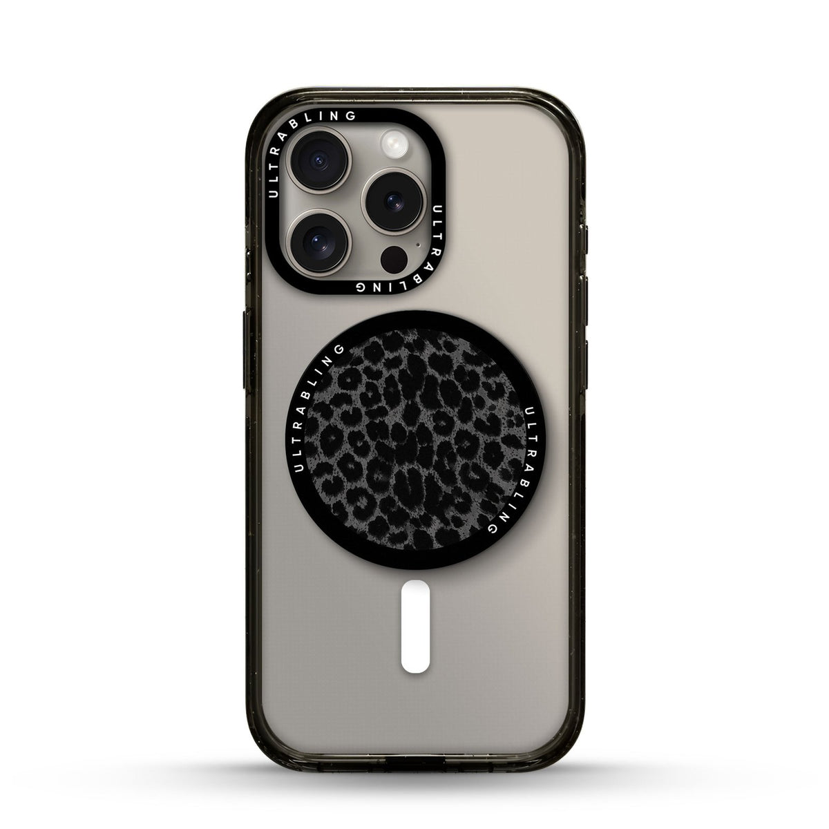 Jet Leopard Ultrabling MagSafe Phone Grip - Front View