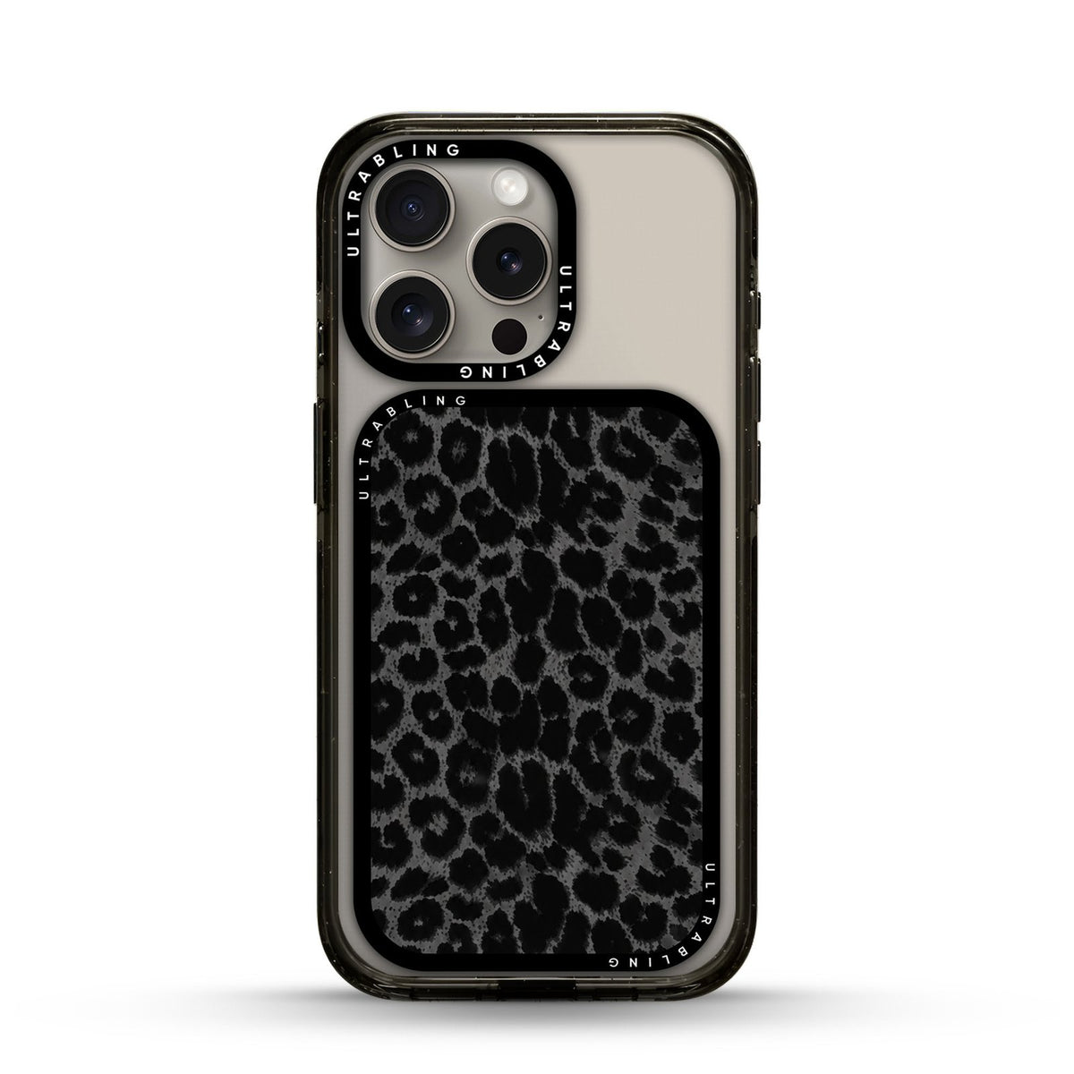 Jet Leopard MagSafe Wallet - Front View