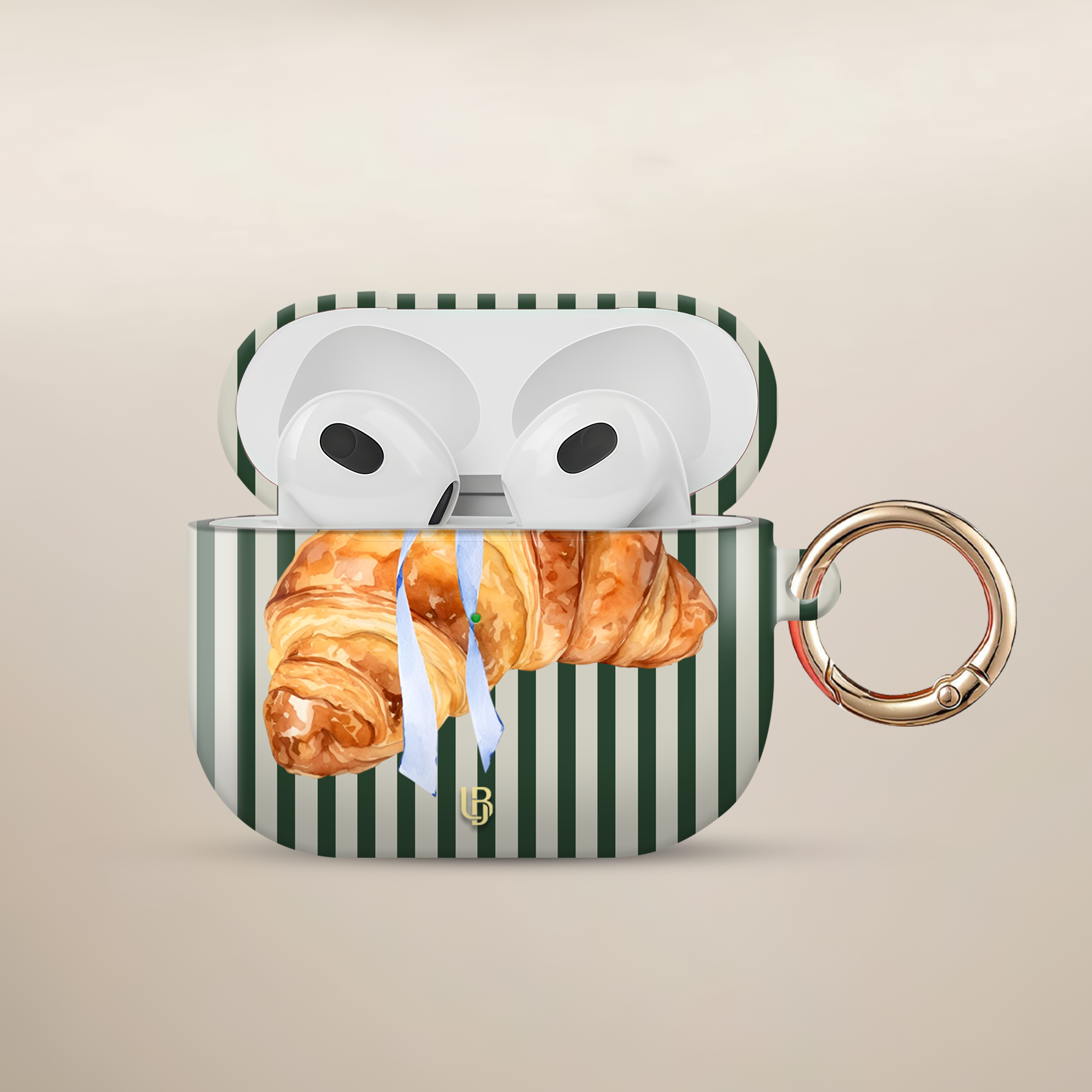 Paris Croissant Ultrabling AirPods case front view