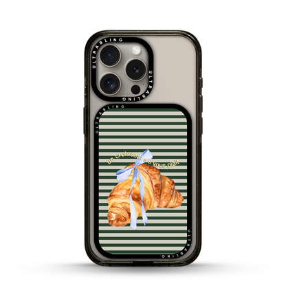 Paris Croissant MagSafe Wallet - Flat Lay