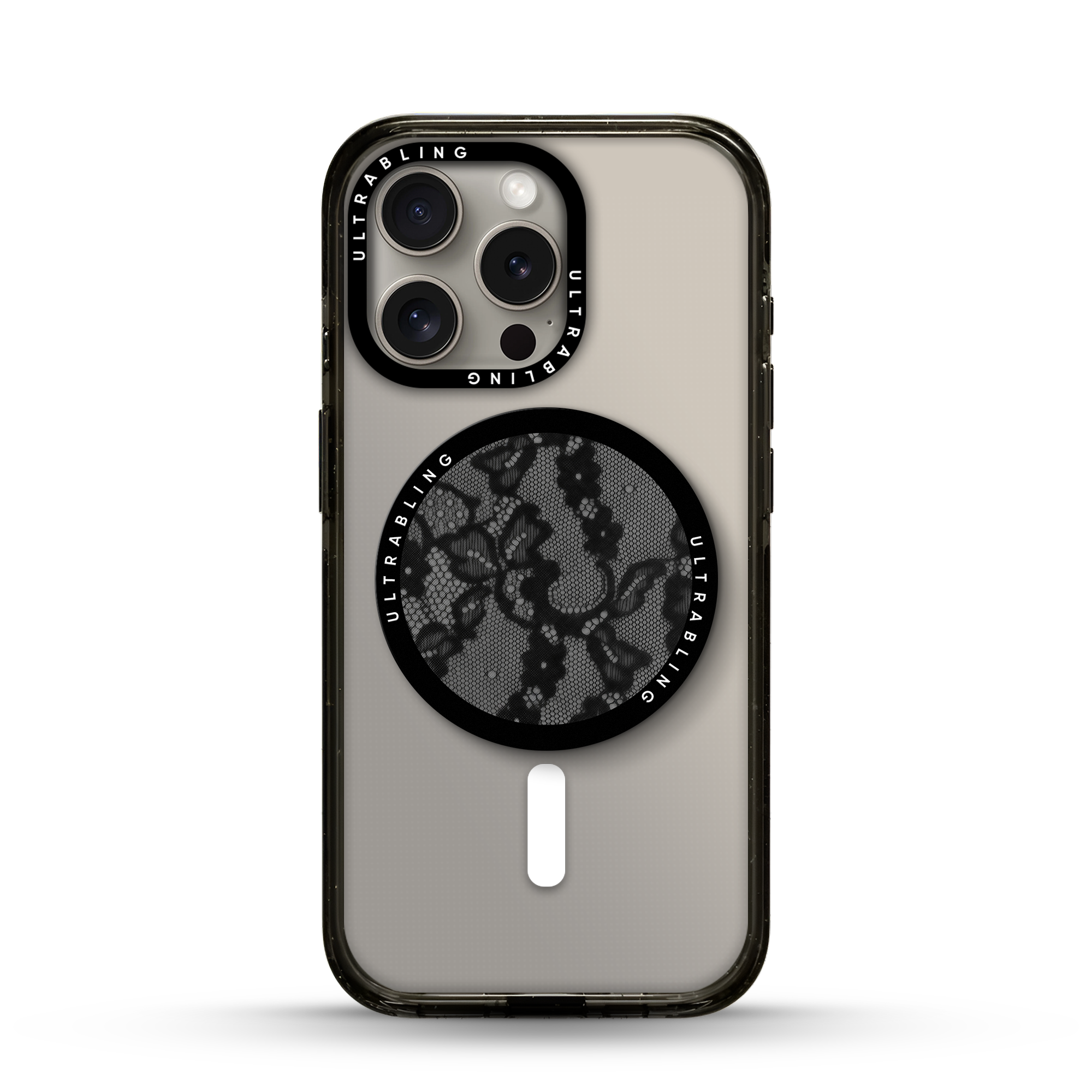 Noir Lace Ultrabling MagSafe Phone Grip - Front View