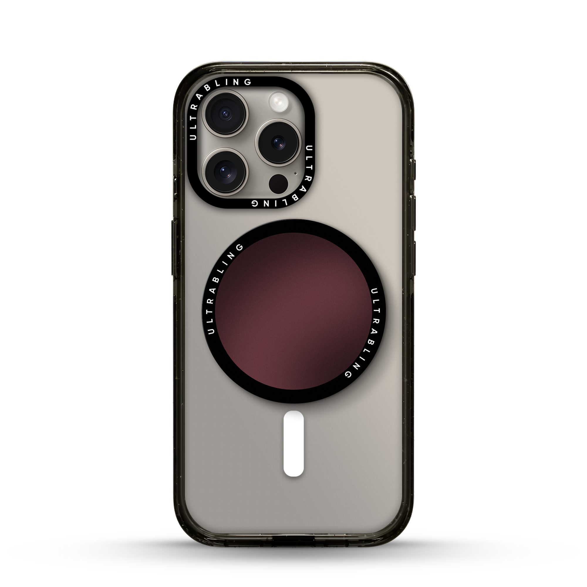 Wine Gloss Ultrabling MagSafe Phone Grip - Front View