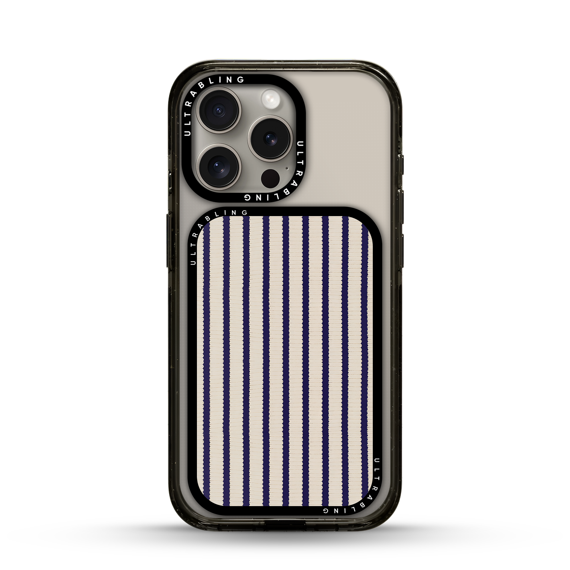Sailor Stripes MagSafe Wallet - Flat Lay