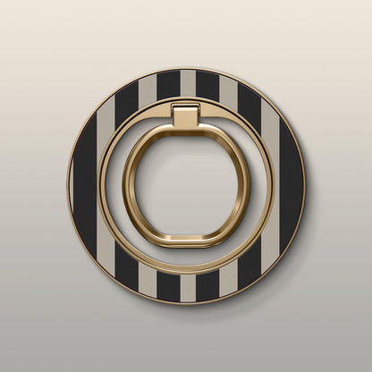 Cafe Stripes Ultrabling MagSafe Ring - Front View