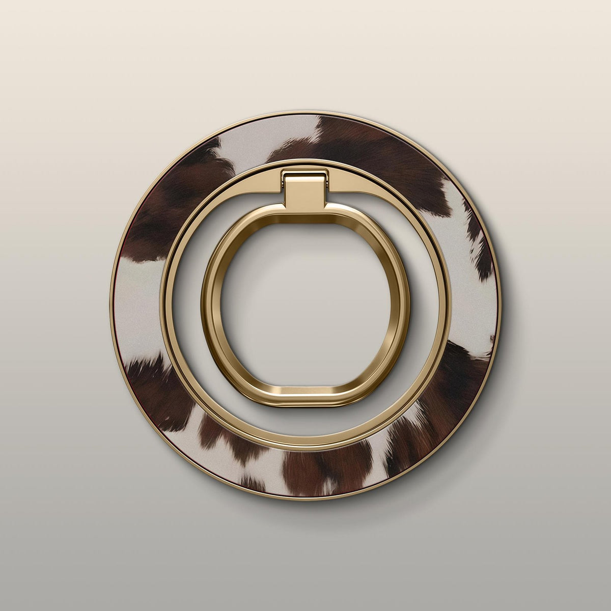 Mocha Cow Ultrabling MagSafe Ring - Front View