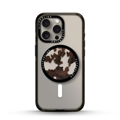 Mocha Cow Ultrabling MagSafe Phone Grip - Front View