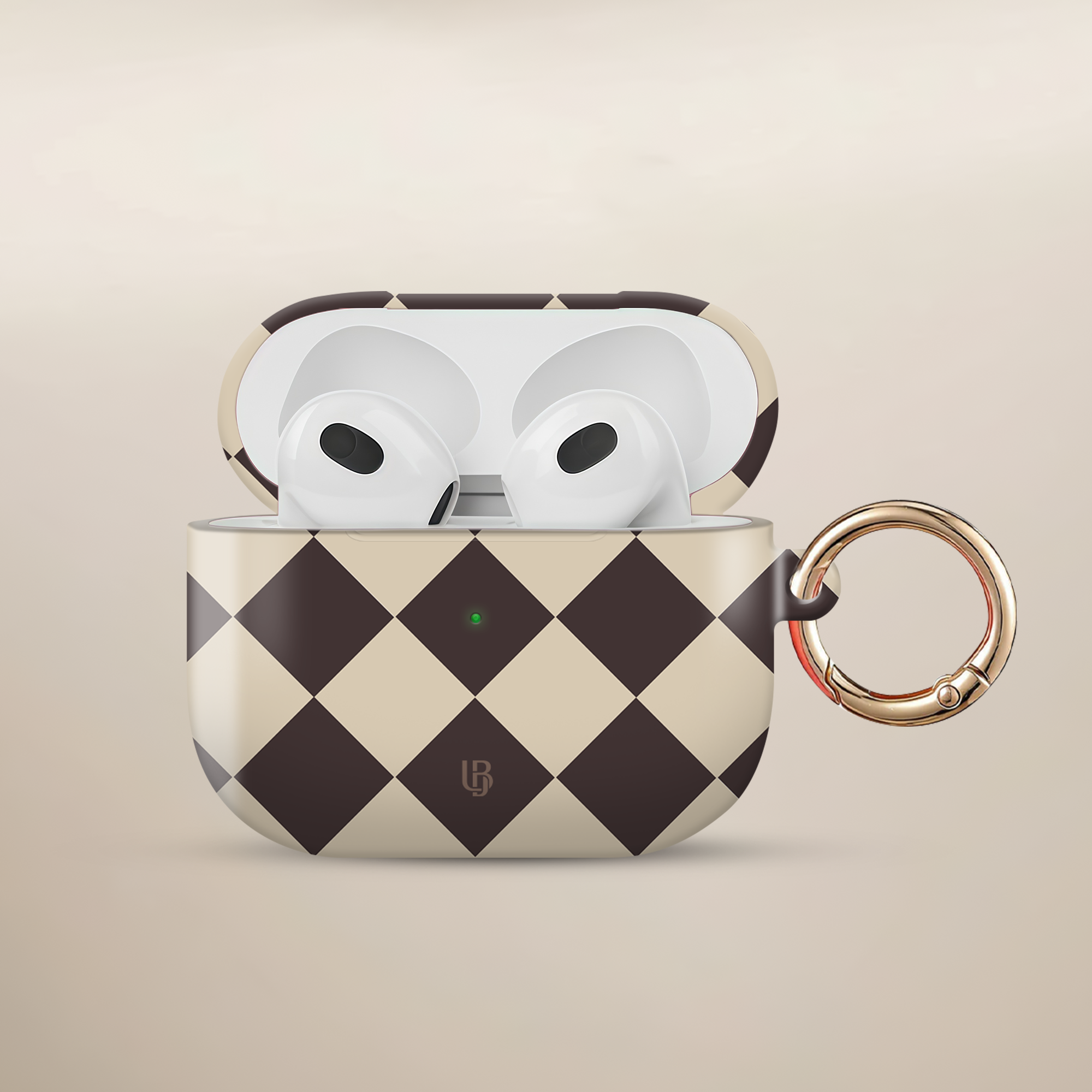 Cocoa Diamond Ultrabling AirPods case front view