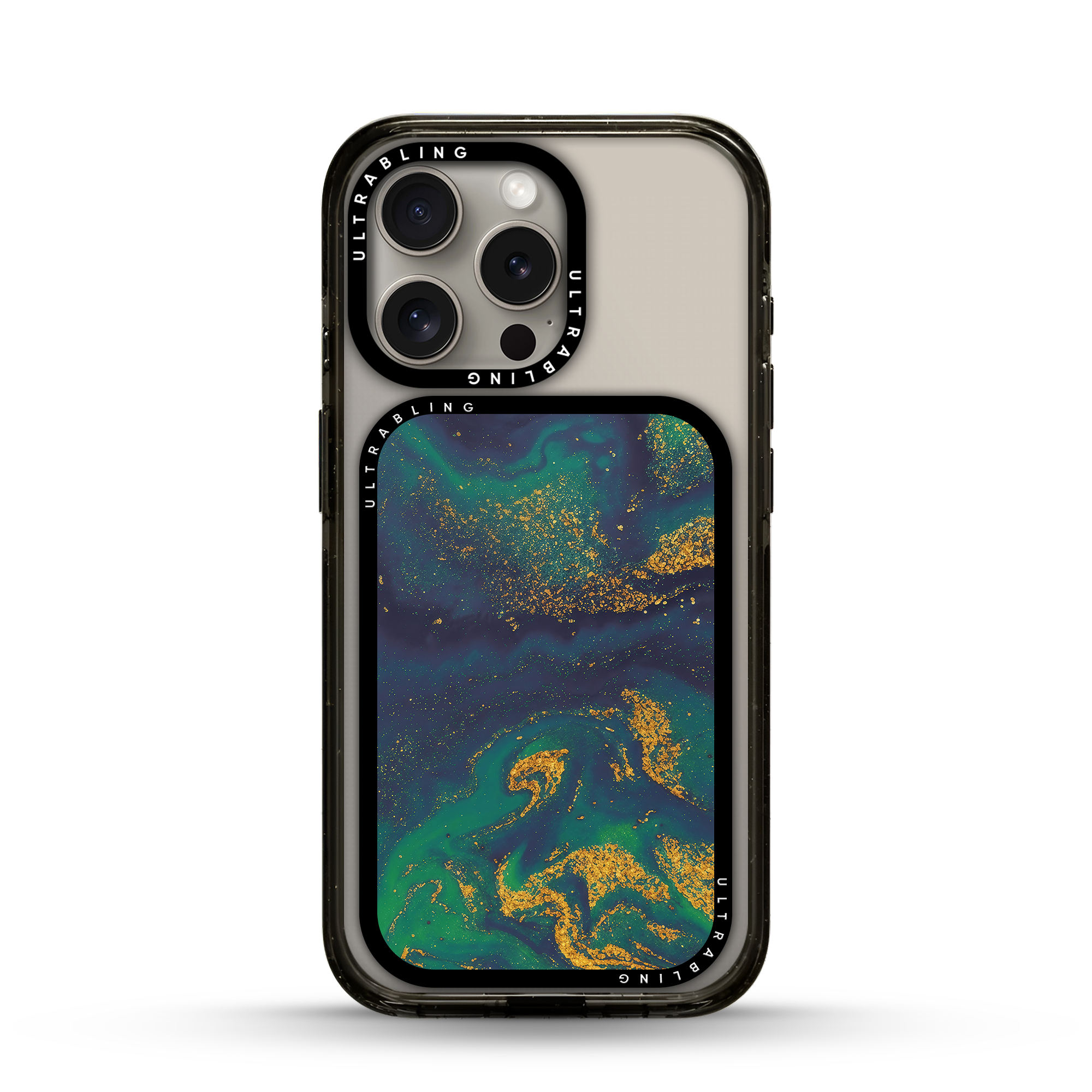 Emerald Nebula MagSafe Wallet - Flat Lay