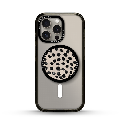 Dalmatian Chic Ultrabling MagSafe Phone Grip - Front View