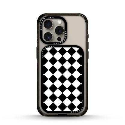 Harlequin Noir MagSafe Wallet - Flat Lay