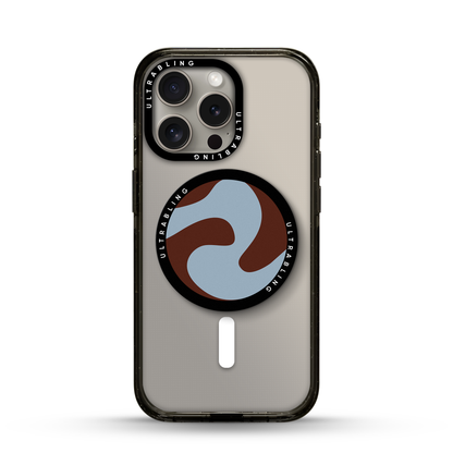Retro Waves Ultrabling MagSafe Phone Grip - Front View