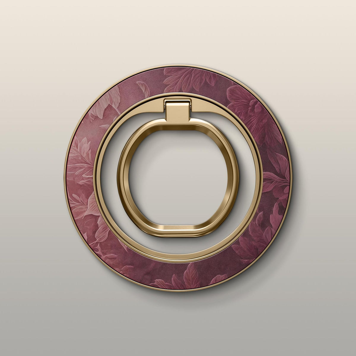 Burgundy Bloom Ultrabling MagSafe Ring - Front View