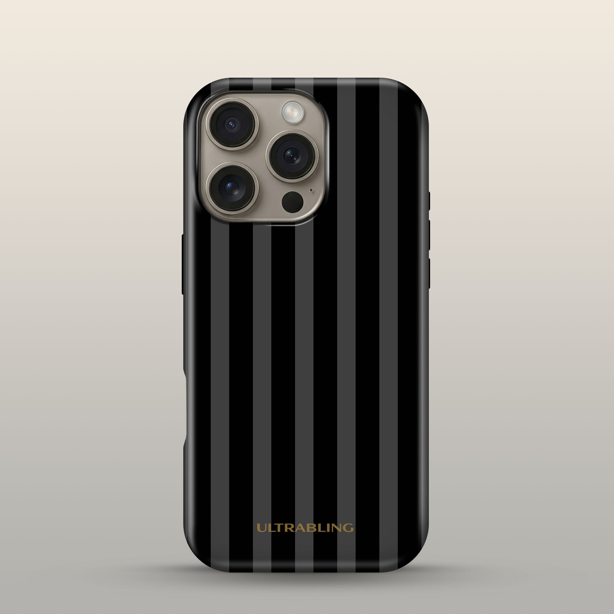 Noir Stripes Ultrabling eclipse case front view