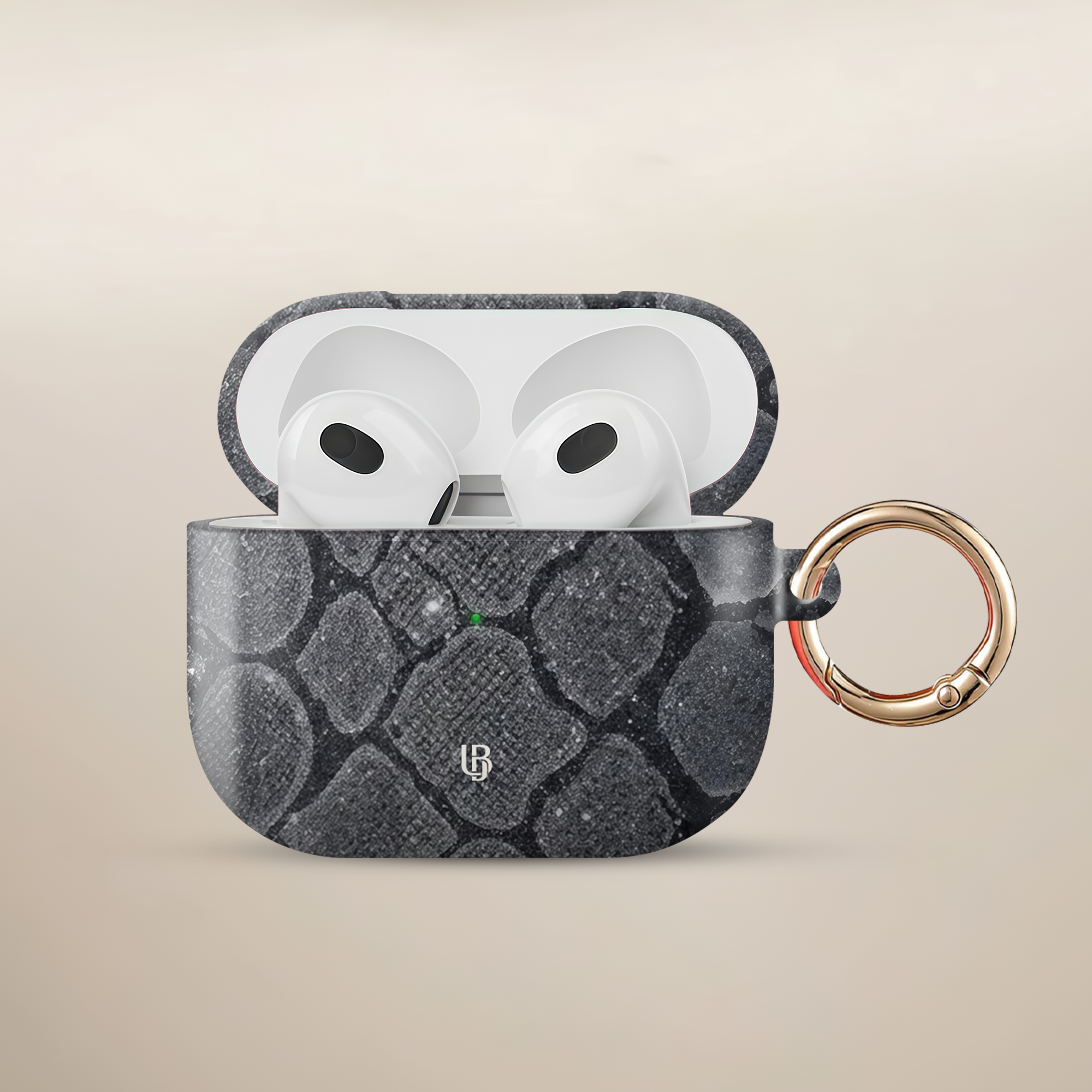 Ash Python Ultrabling AirPods case front view