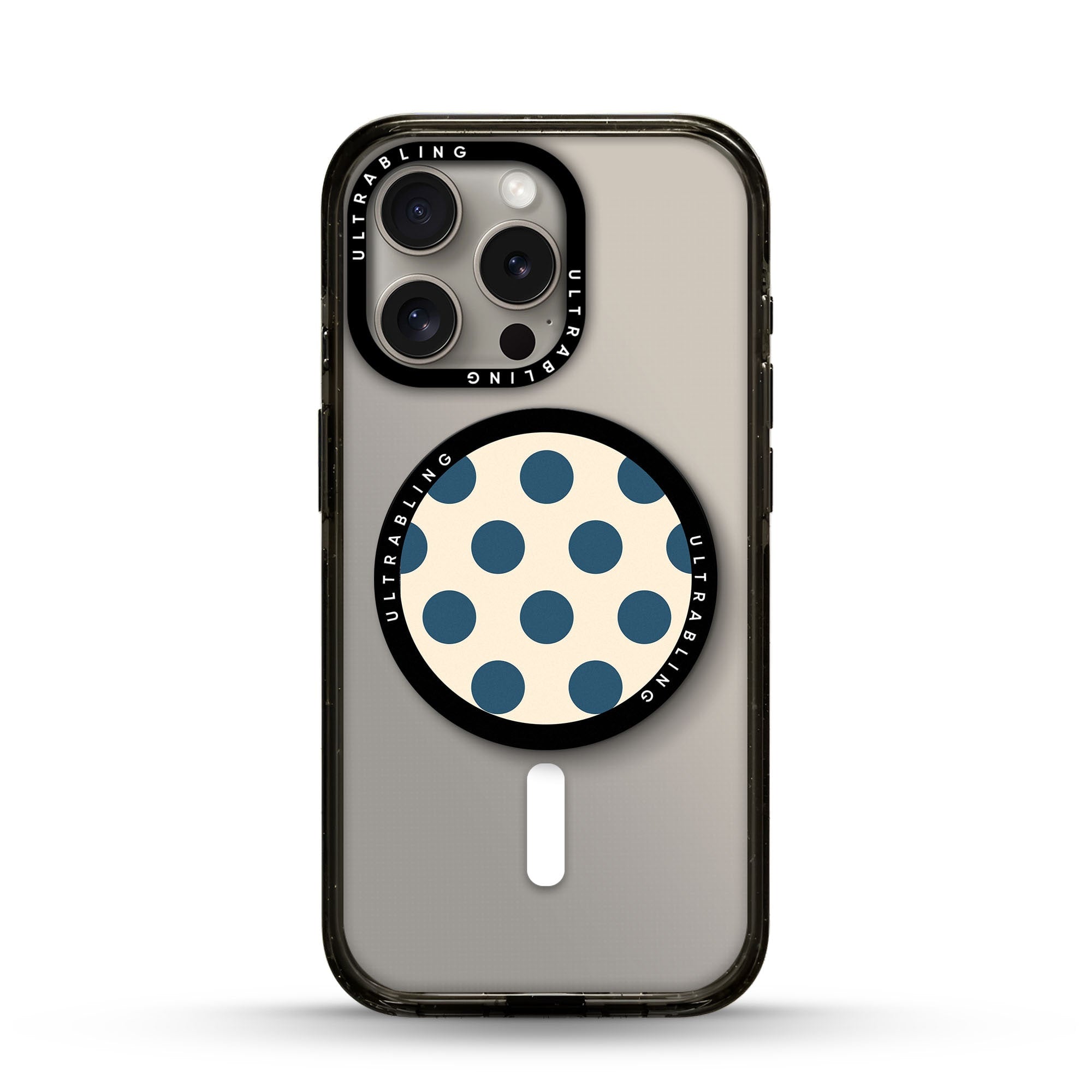 Riviera Polka Ultrabling MagSafe Phone Grip - Front View