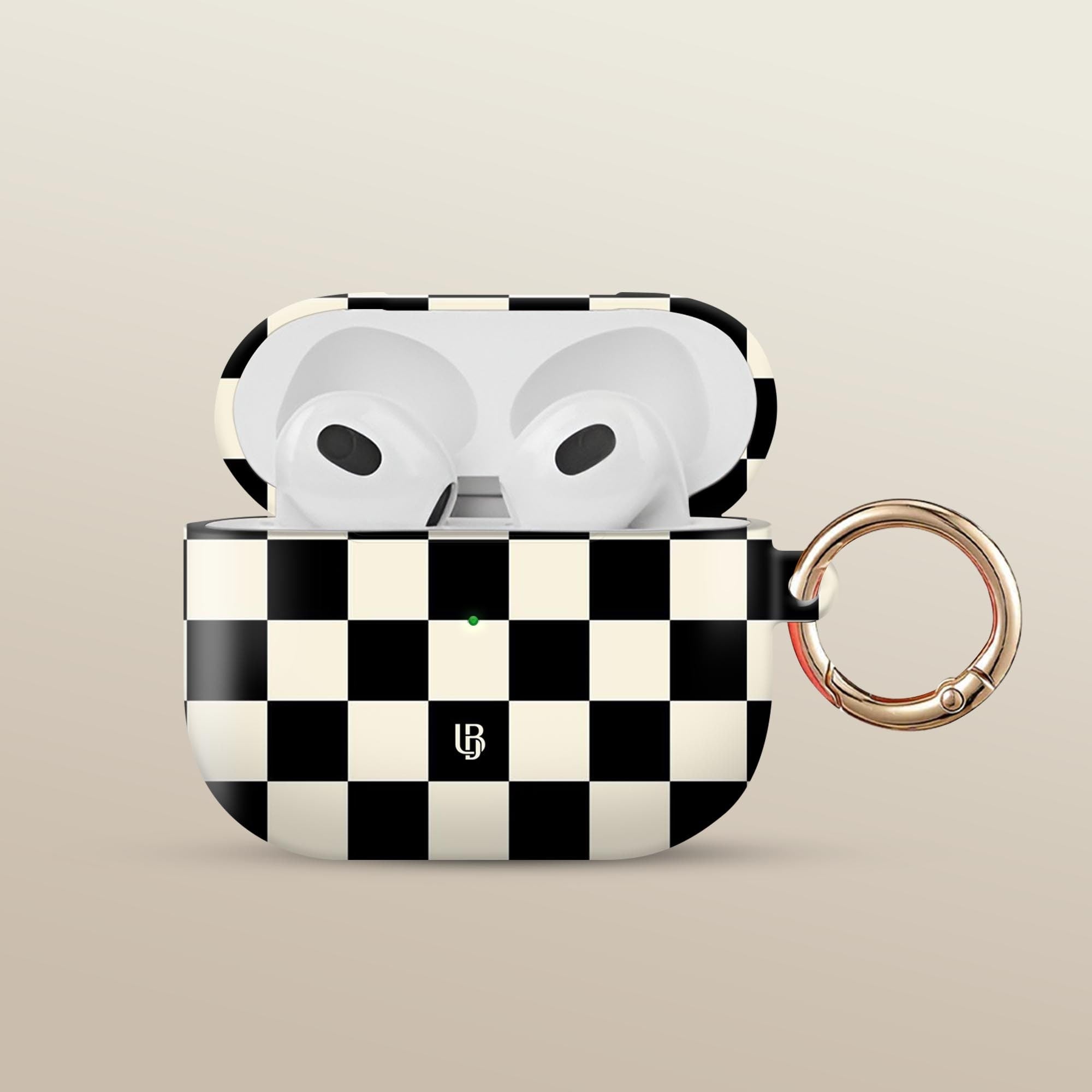 Espresso Check Ultrabling AirPods case front view