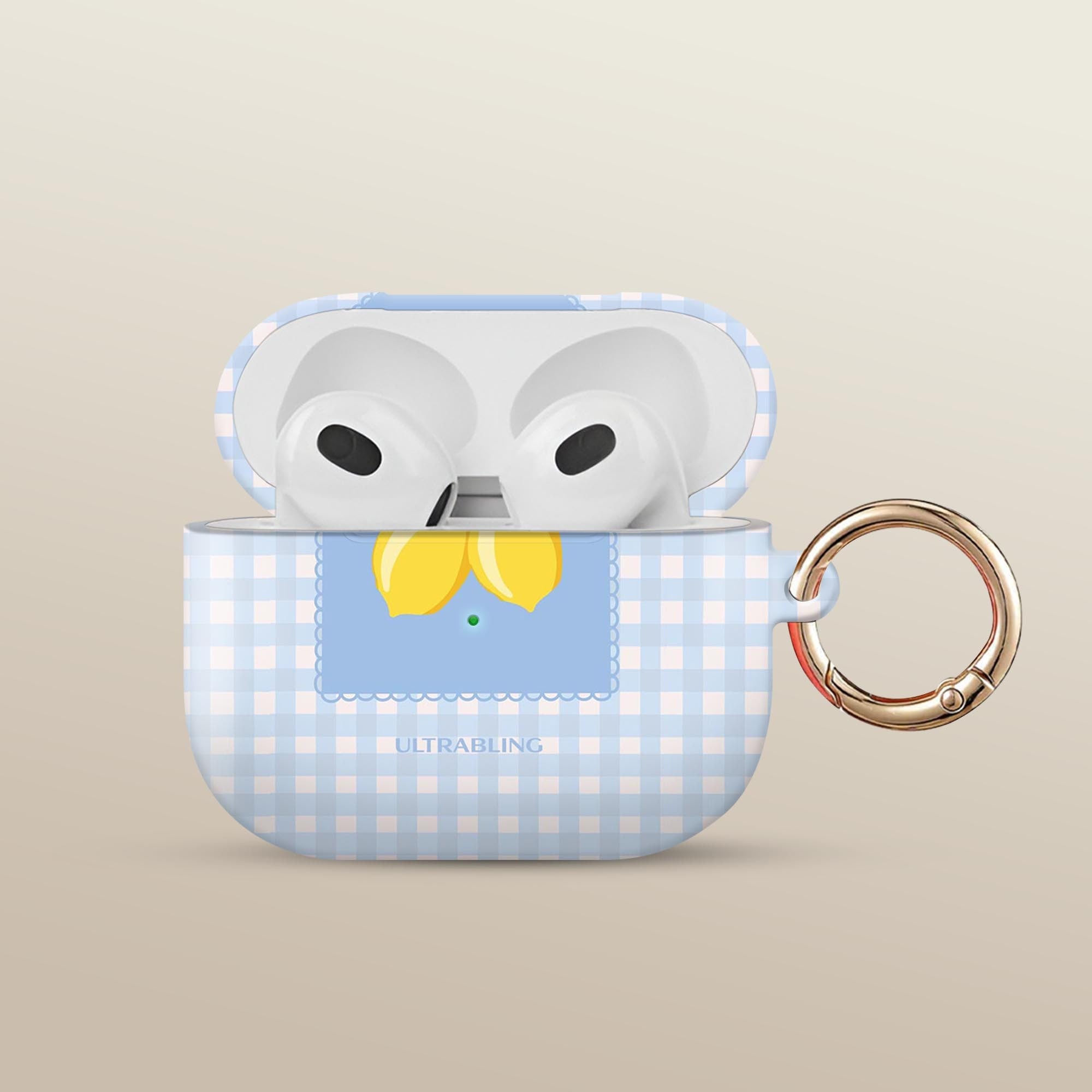 Sorrento Lemons Ultrabling AirPods case front view