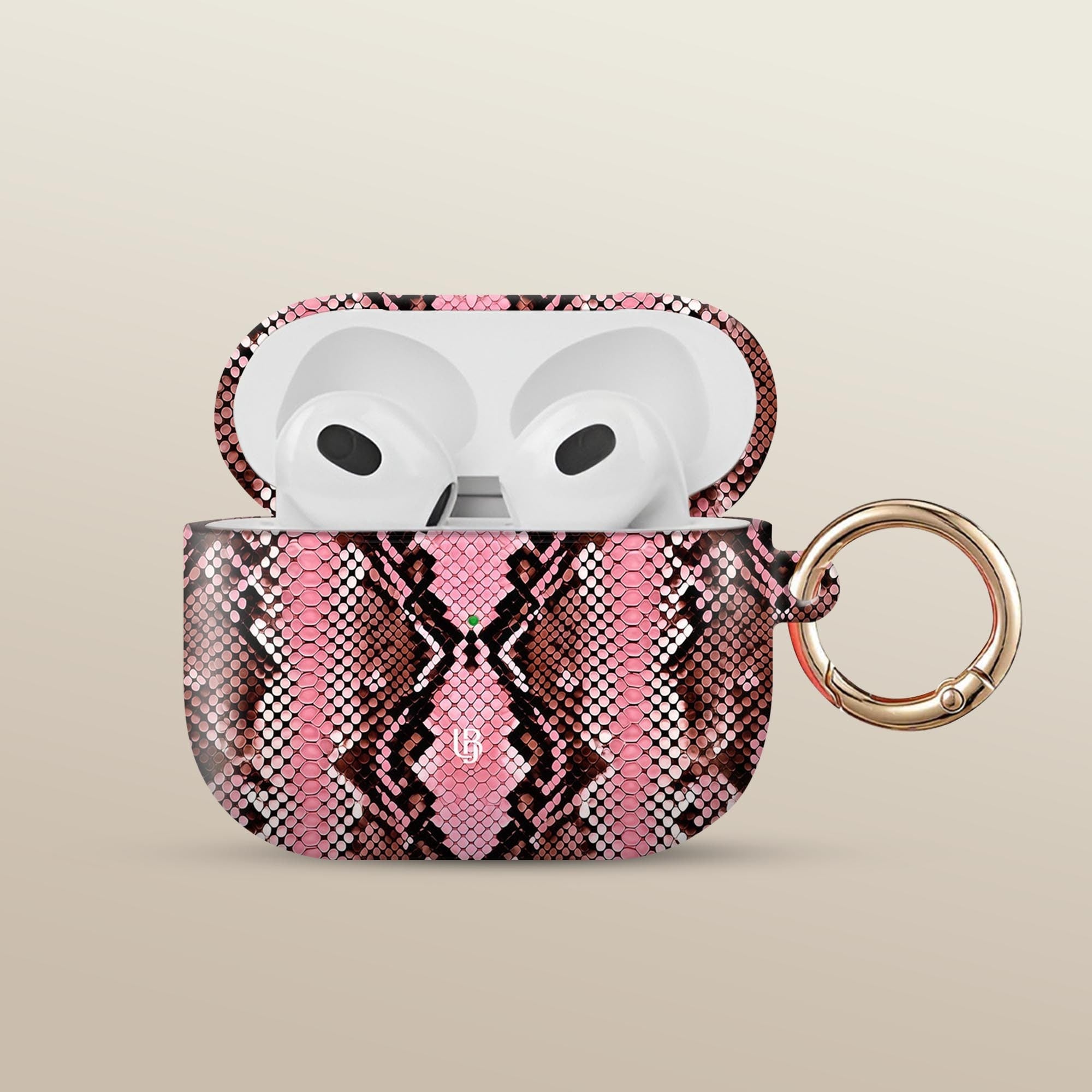 Rosé Python Ultrabling AirPods case front view