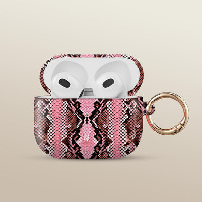 Rosé Python Ultrabling AirPods case front view