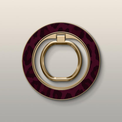 Bordeaux Leopard Ultrabling MagSafe Ring - Front View
