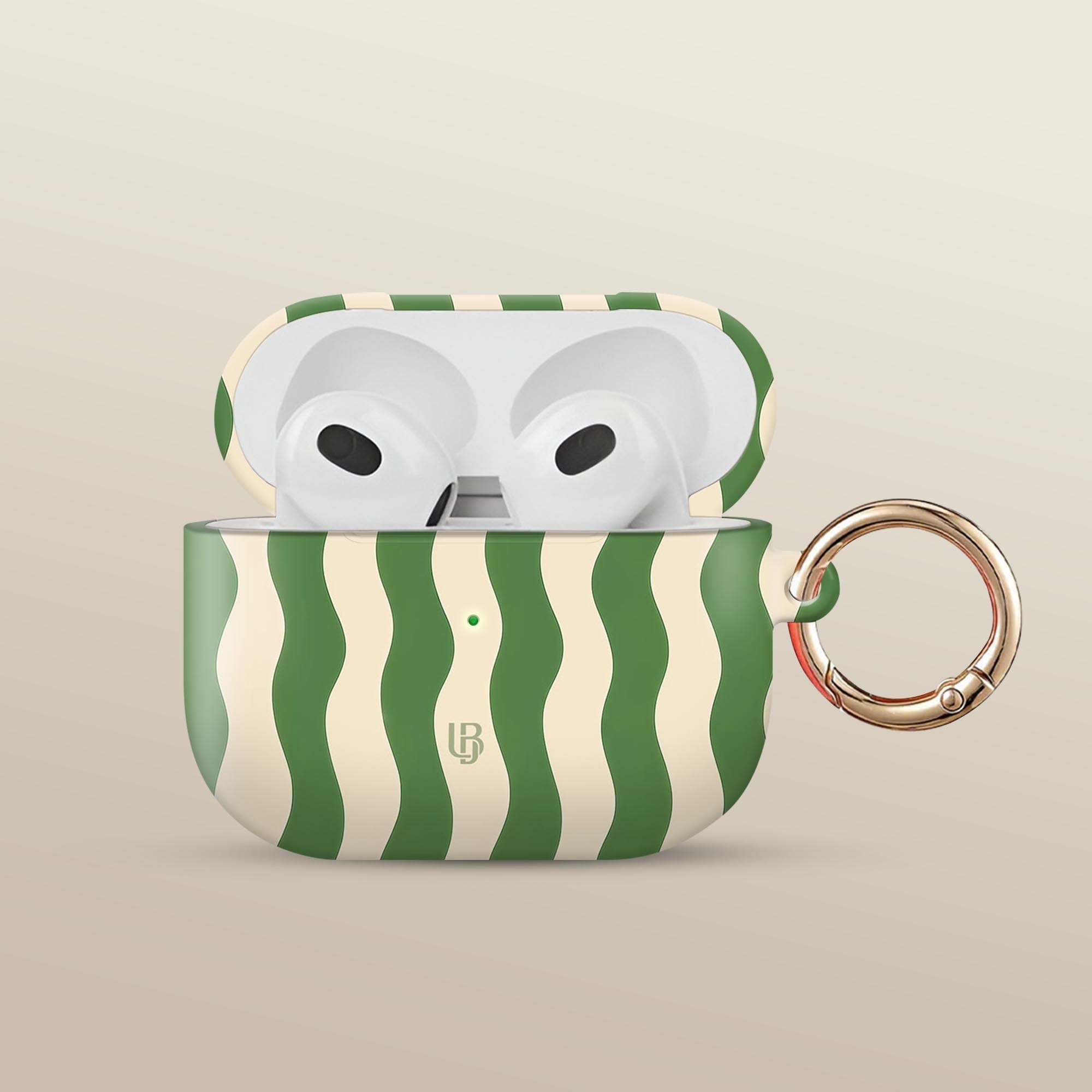 Pistachio Wave Ultrabling AirPods case front view