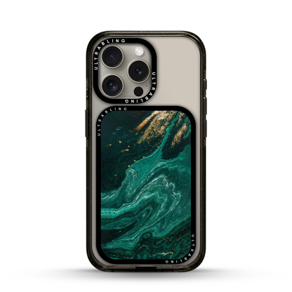 Emerald Vein MagSafe Wallet - Flat Lay