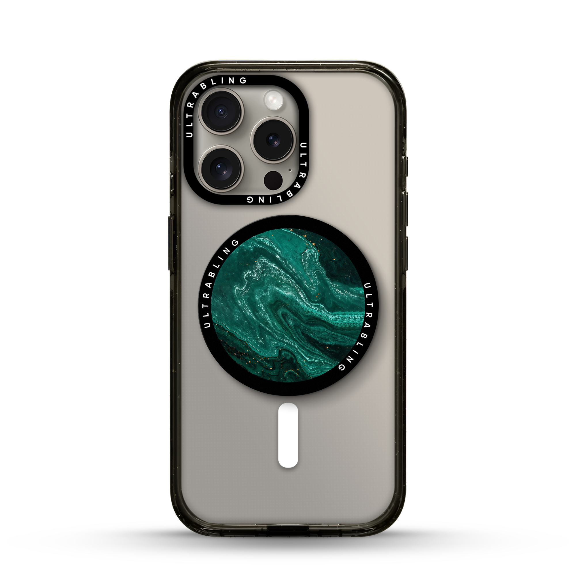 Emerald Vein Ultrabling MagSafe Phone Grip - Front View