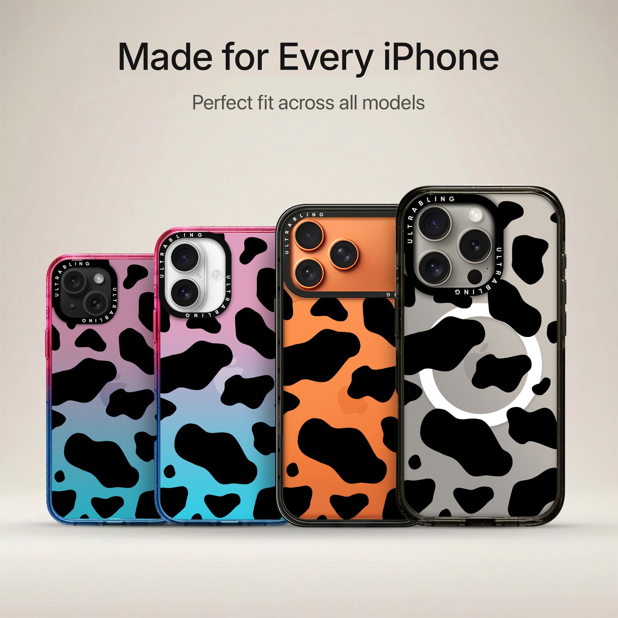 Cowgirl Ultrabling Aura iPhone case non MagSafe soft ombre view