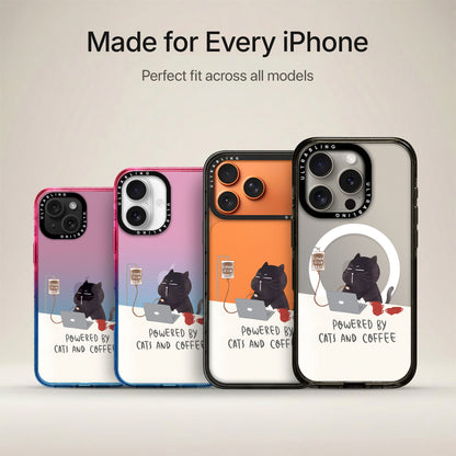 Cat Brew Ultrabling Aura iPhone case non MagSafe soft ombre view