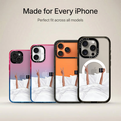 Sunday Selfie Ultrabling Aura iPhone case non MagSafe soft ombre view