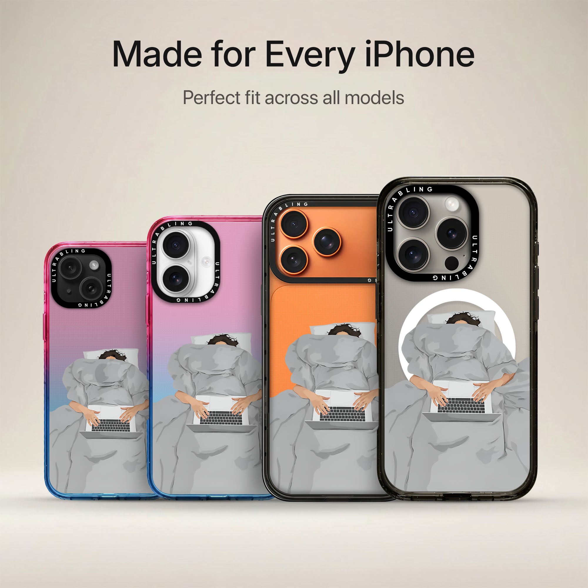 Cloud Nap Ultrabling Aura iPhone case non MagSafe soft ombre view