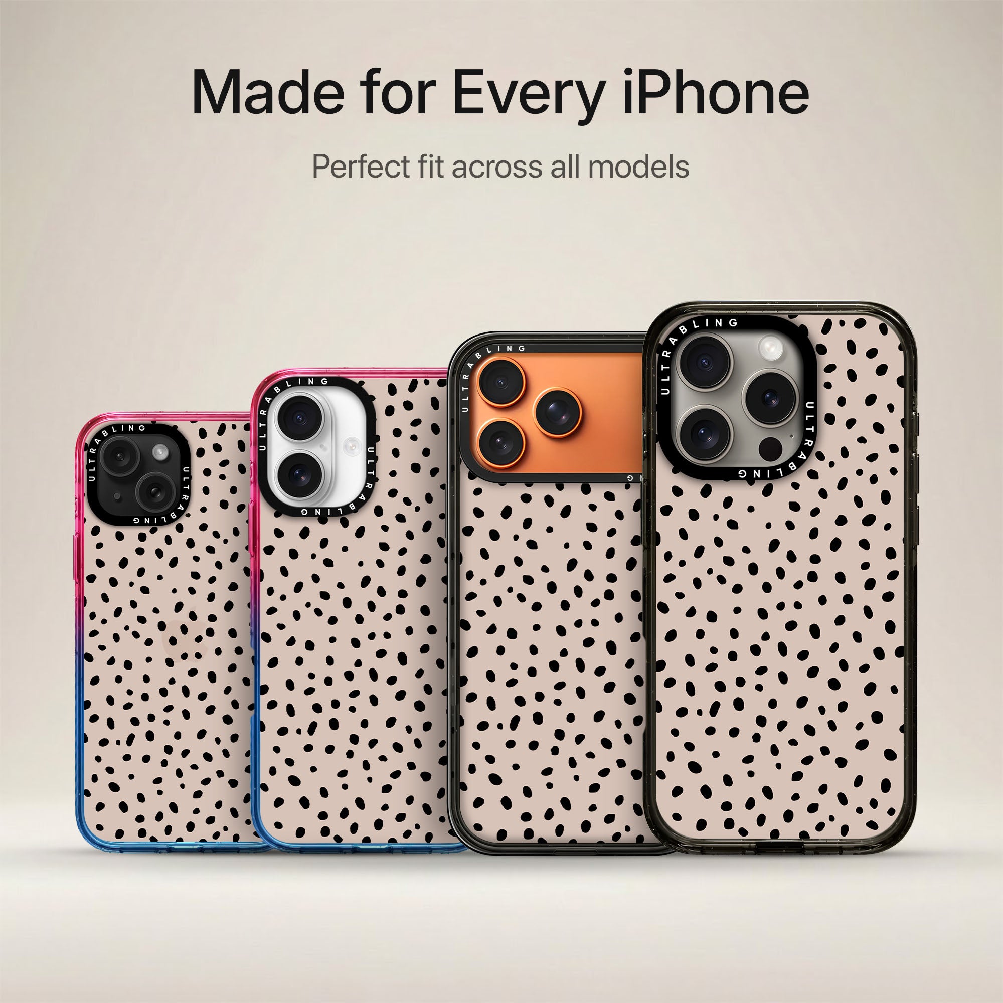 Dot Chic Ultrabling Aura iPhone case non MagSafe soft ombre view
