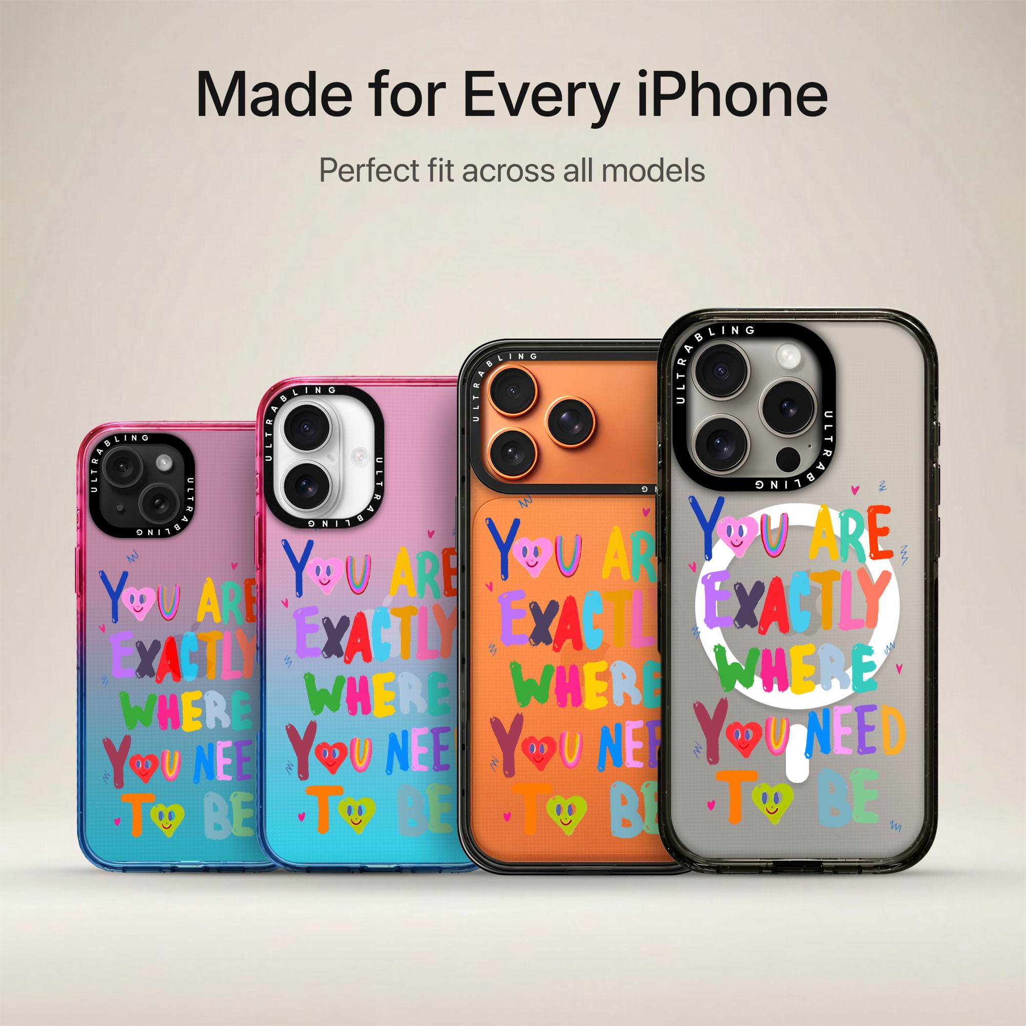 Exact Magic Ultrabling Aura iPhone case non MagSafe soft ombre view
