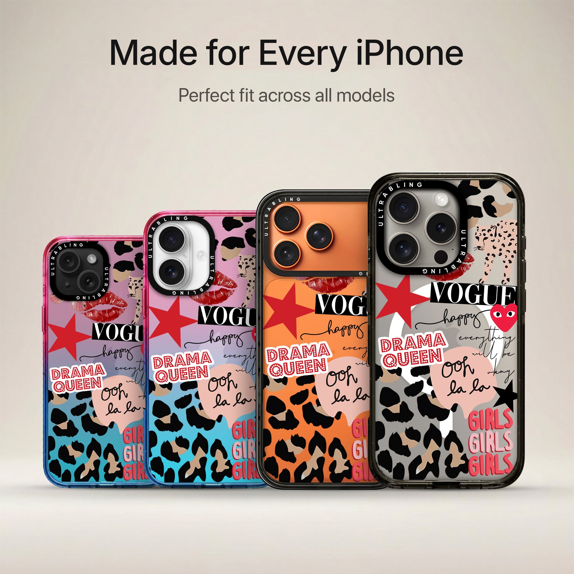 Wild Vogue Ultrabling Aura iPhone case non MagSafe soft ombre view