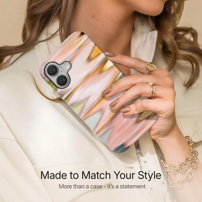 Peach Ripple - Eclipse Case by Ultrabling, designer iPhone case, lifestyle shot