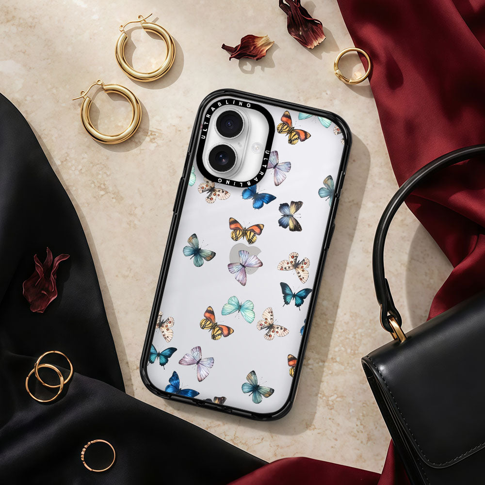 Butterfly Halo Ultrabling aura case iphone 13 pro non magsafe black view