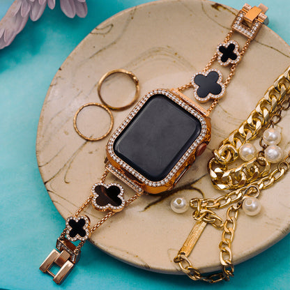 Rose Gold Clover Apple Watch Band