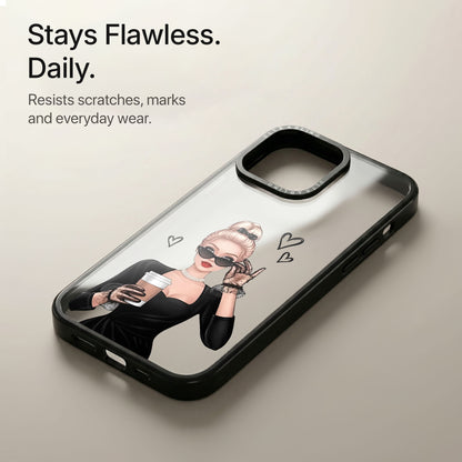 Cafe Muse Ultrabling Aura iPhone case soft ombre back view