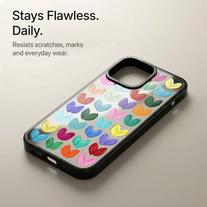 Candy Hearts Ultrabling Aura iPhone case soft ombre back view