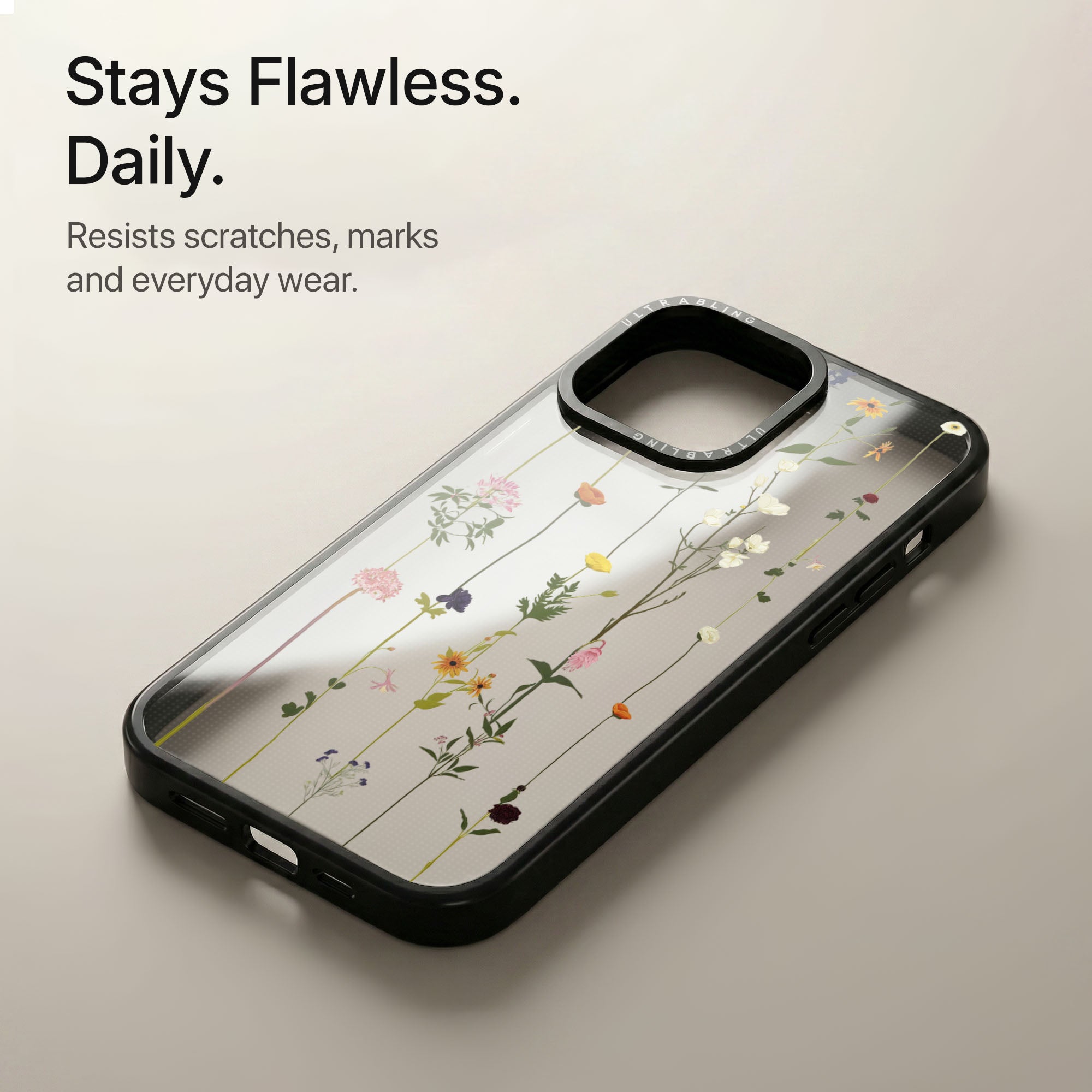 Wildflower Ultrabling Aura iPhone case soft ombre back view