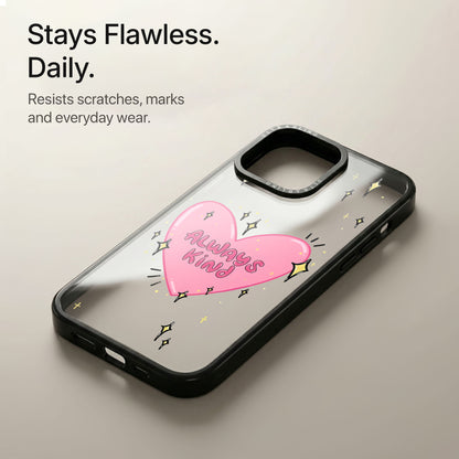 Kind Heart Ultrabling Aura iPhone case soft ombre back view