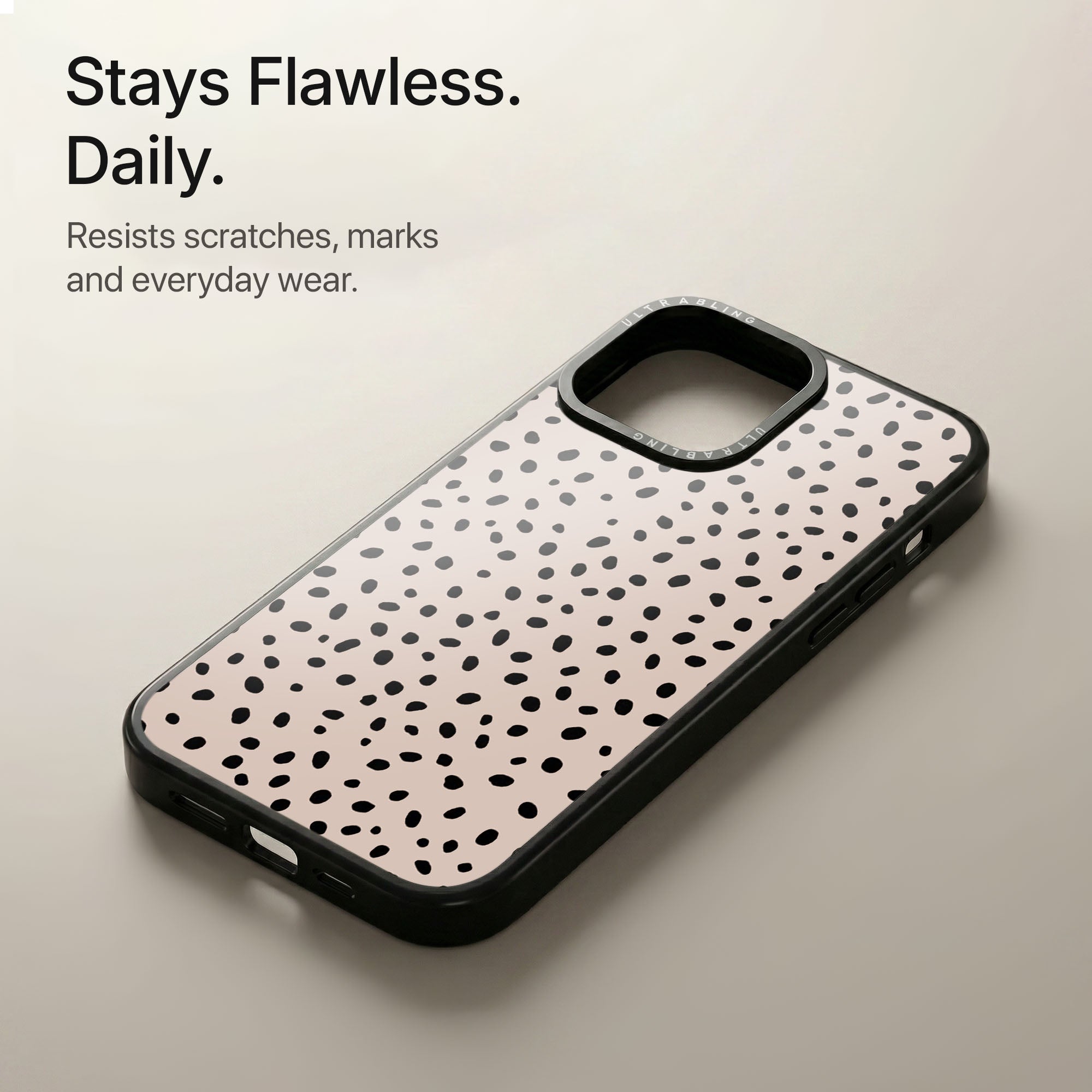 Dot Chic Ultrabling Aura iPhone case soft ombre back view