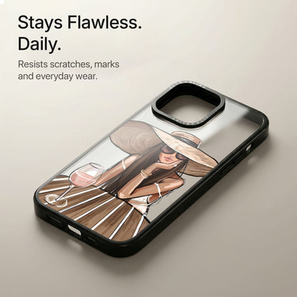 Riviera Muse Ultrabling Aura iPhone case soft ombre back view
