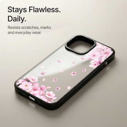 Blush Bloom Ultrabling Aura iPhone case soft ombre back view